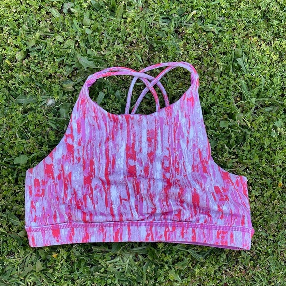 Zella girl sports bra strappy XL 14/16 Preowned high neck activewear casual - Picture 4 of 4